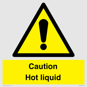 Caution Hot liquid